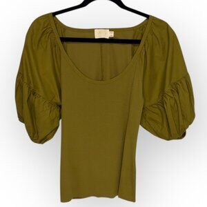 NATION LTD | Sonora Gathered Combo Tee in Lichen – Size L (NWT)